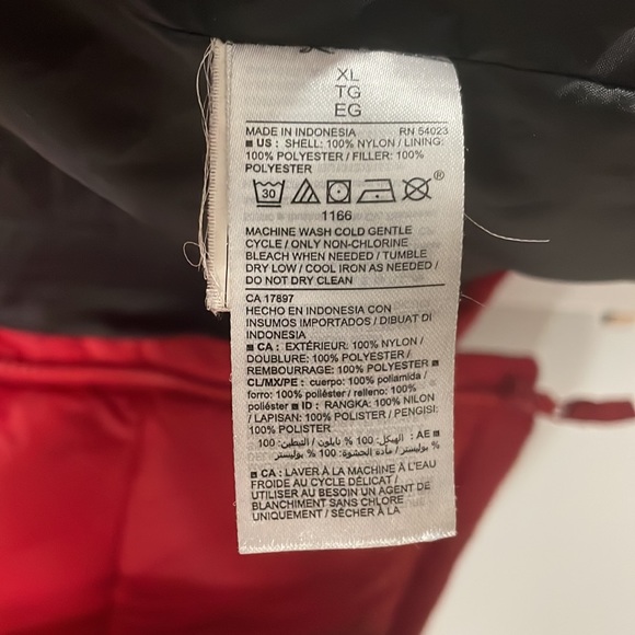 Old Navy Red Winter Puffer Jacket XL - Picture 5 of 8